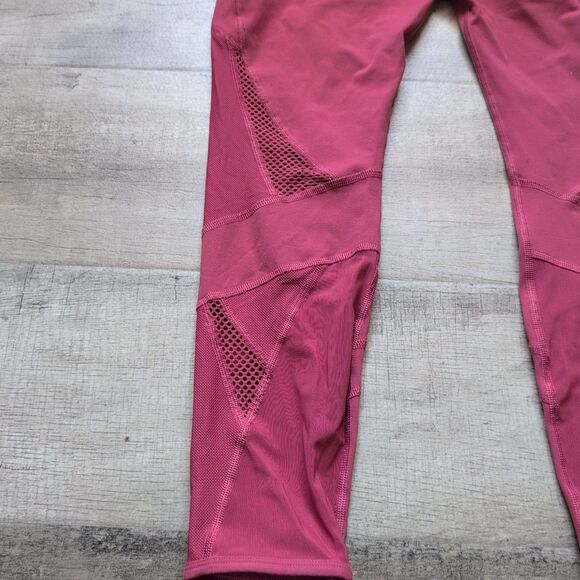 Lorna Jane Leggings Womens Medium M Pink High Rise Tight Ladies - Picture 4 of 7